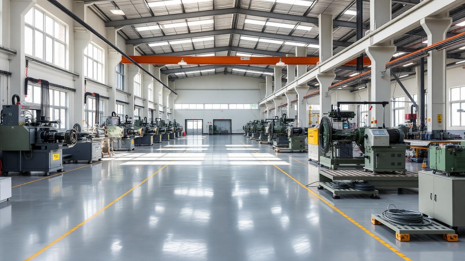 CladCore wire drawing factory floor